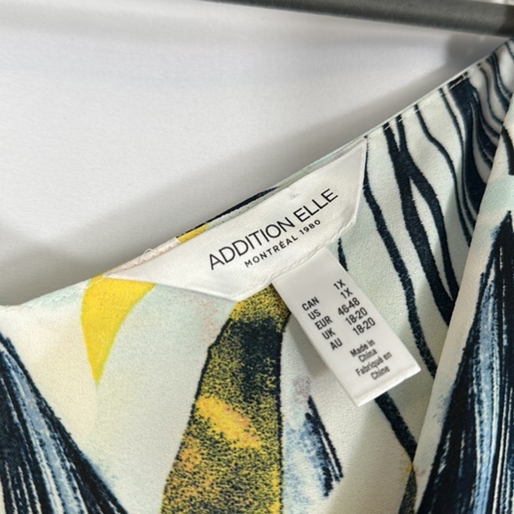 Addition Elle Chiffon Double Layer Pattern Tank Top - Picture 10 of 11